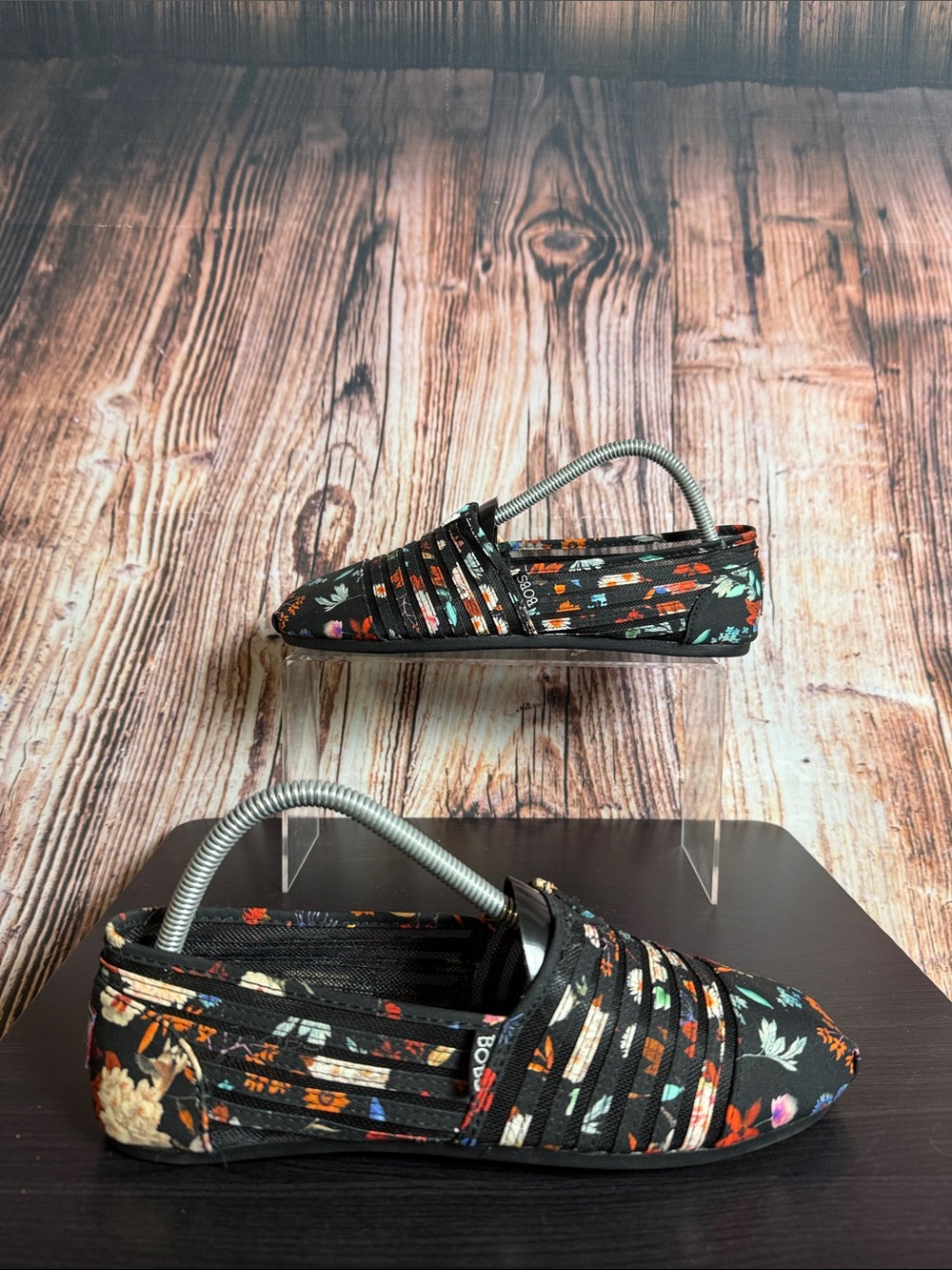 Bobs Floral Print Flats Womens Sz 9
